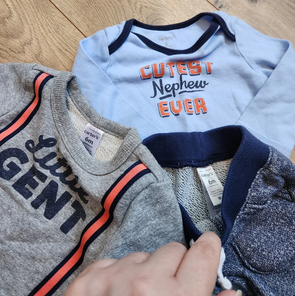 6 months carter's boys outfit